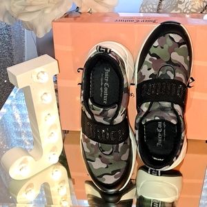 NWB Juicy Couture Bling Camo Sneakers